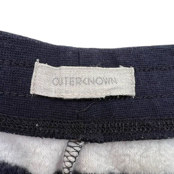 Outerknown Women's High Tide French Terry Striped Organic Cotton Shorts Size L - Picture 3 of 8